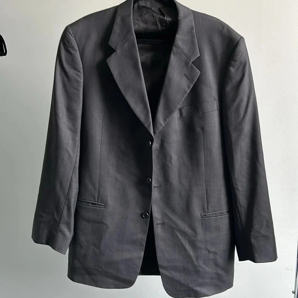 Men's Louis Roth Suit Jacket | 42L Suit Jacket | 42L | Dark Gray Suit Jacket